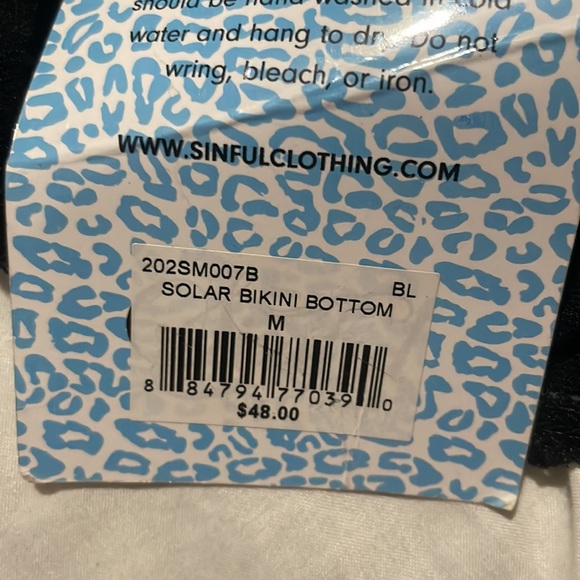 Sinful by affliction orange & blue with black lace tie gemstone - Picture 5 of 8